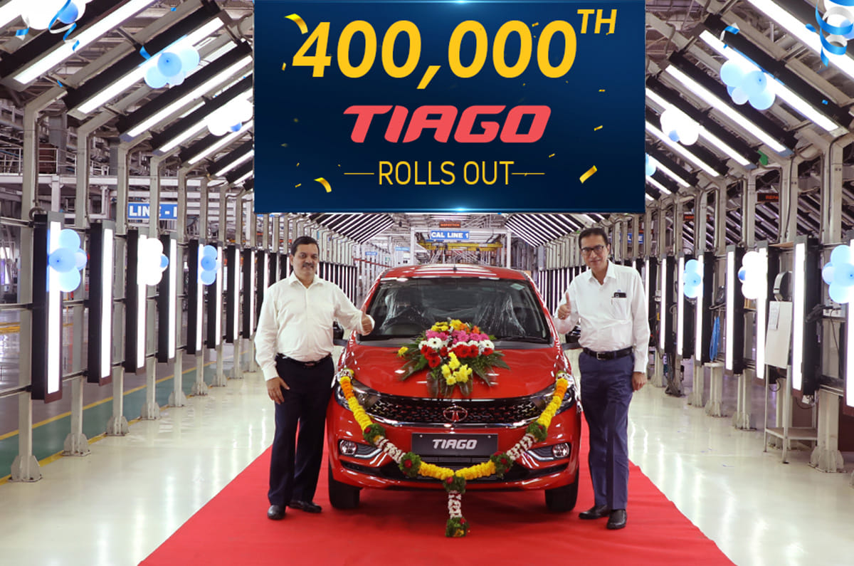 Tata Motors records 4 lakh unit production milestone for the Tiago - Vimarsana News